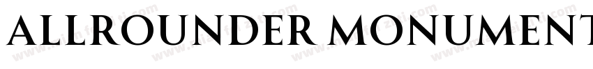 Allrounder Monument Medium字体转换